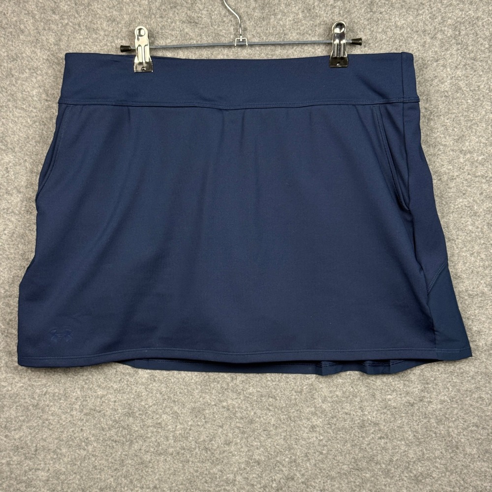 Under Armour Navy Blue Athletic Skirt with Built-in Shorts Women's Size XL